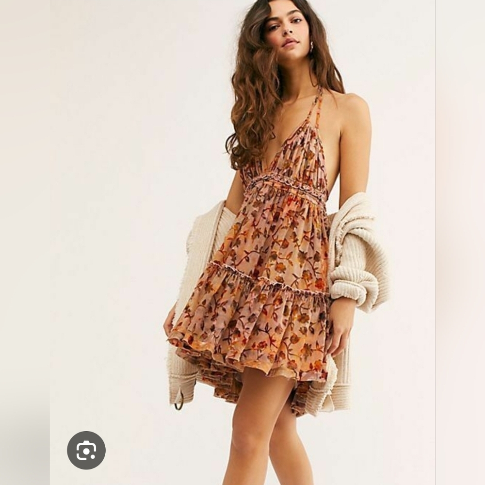 Free People Into the Mist mini dress size S
